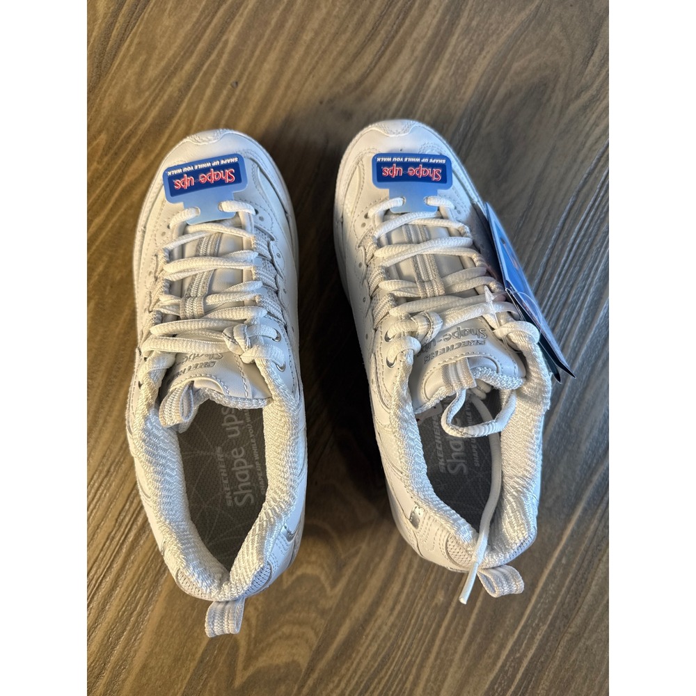 Skechers Shape-Ups Shoes Women's 6.5 Complete Set Box DVD Pamphlets White Toning - Picture 5 of 10